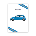 CLIO SPORT 172/182 RACING BLUE - PÓSTER