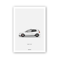 VOLKSWAGEN GOLF V GTI - PÓSTER BASICS