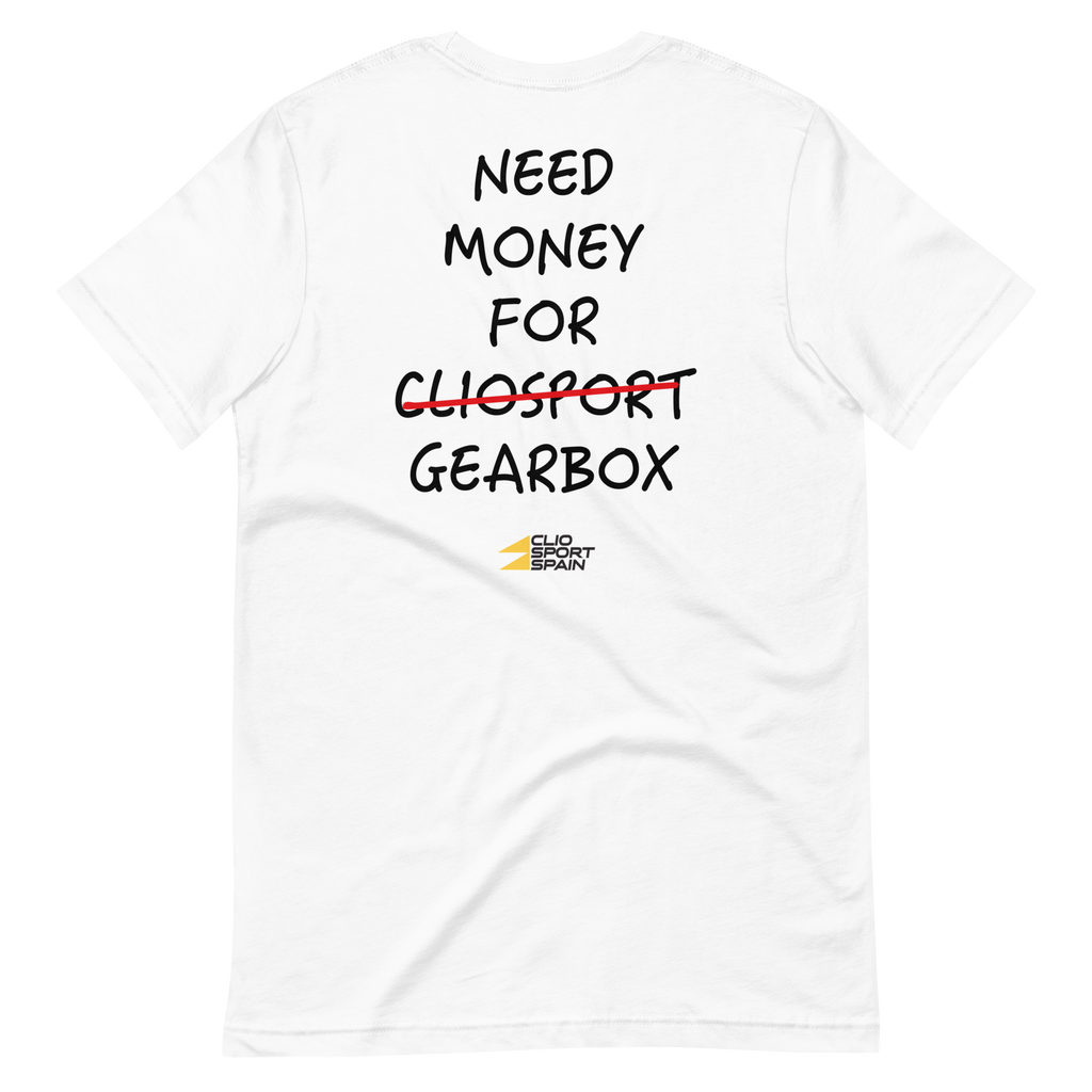 CAMISETA NEED MONEY FOR GEARBOX