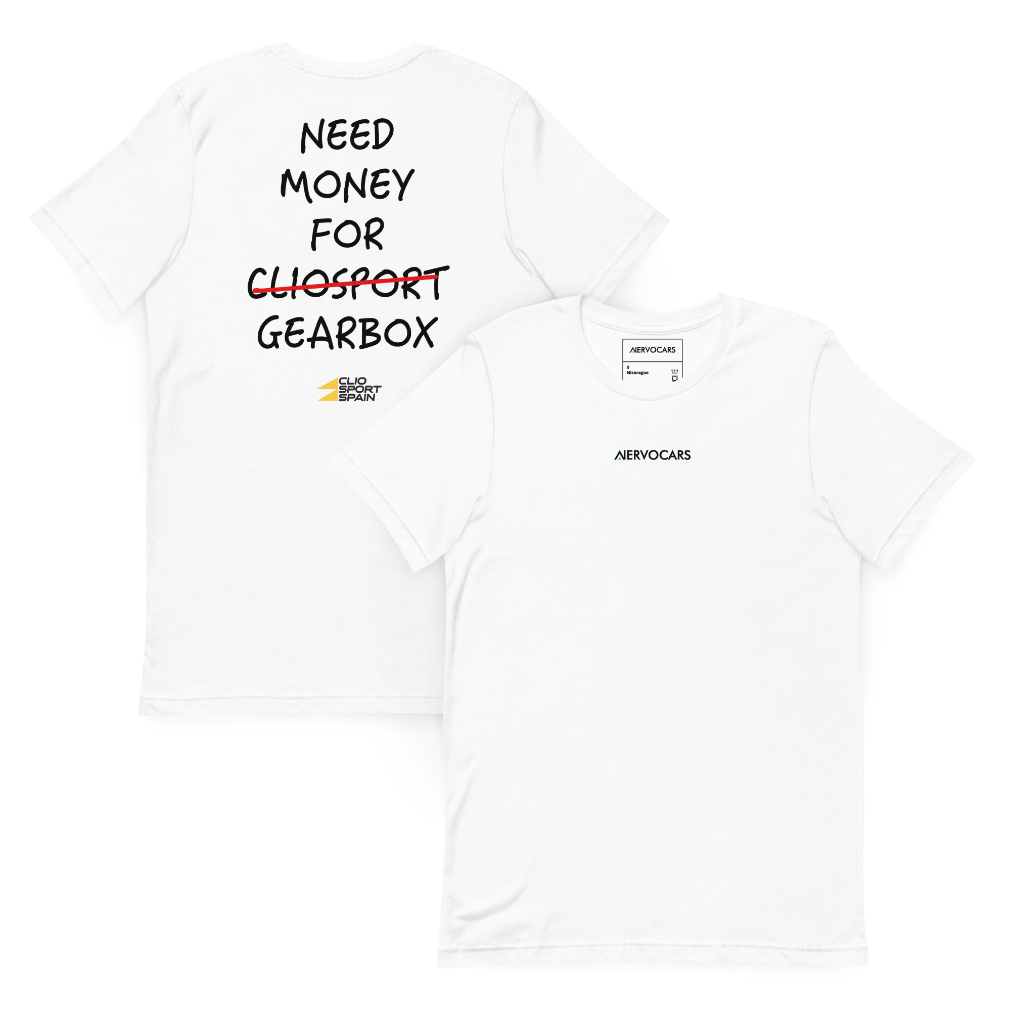 CAMISETA NEED MONEY FOR GEARBOX
